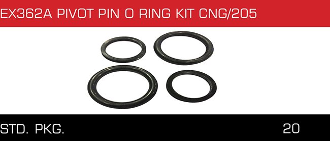 EX362A PIVOT PIN O RING KIT CNG 205